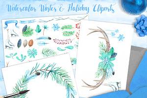 Winter And Holiday Cliparts