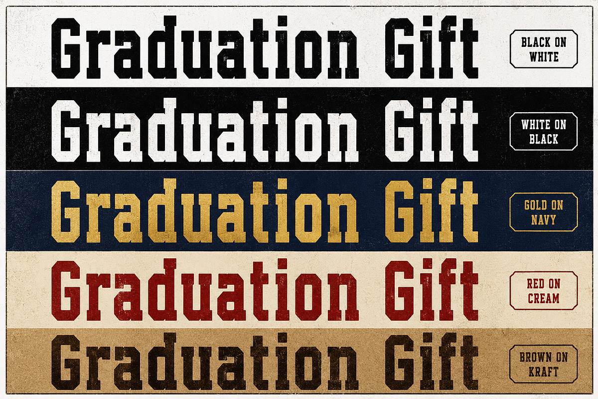 Graduation Gift, a Serif Font by Wow Magic (Photo 3 of 6)