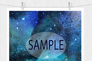 Watercolor Galaxy Prints, a Texture Graphic by Leska's Digitals (Thumbnail 5 of 6)