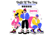 10 Outfit of the Day OOTD Vector, a Person Illustration by denayunebgt (Thumbnail 1 of 4)
