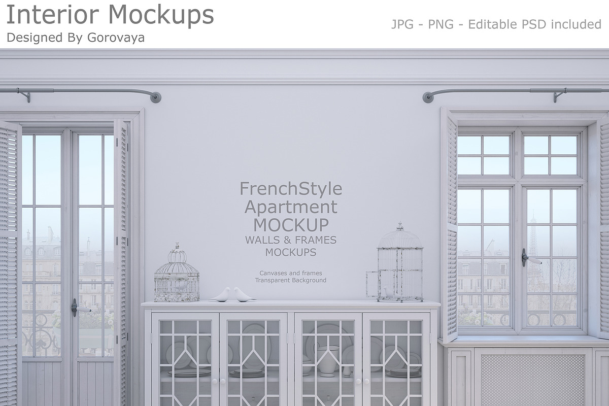 Interior Mockup, French Apartment, a Product Mockup by Designed By Gorovaya (Photo 1 of 6)