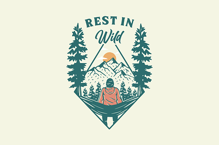 Rest in Wild, a Person Illustration by Mangustudio