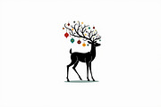 Deer Silhouette Vector Bundle, an Illustration by abu67222 (Thumbnail 2 of 7)
