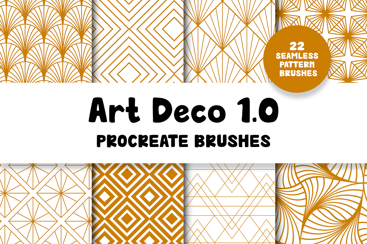 Art Deco 1.0 Procreate Brushes, a Brush Add-On by Design av MAD (Photo 1 of 6)