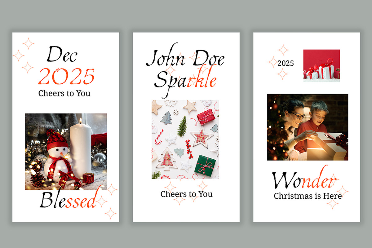 Christmas Social Media Story Layout, an UI Kit Template by CreativeShaper (Photo 4 of 4)
