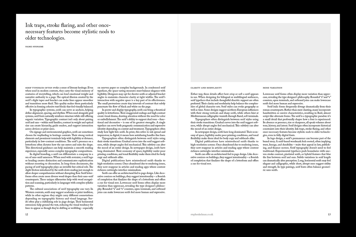 Serif US Letter Brochure Template, a Brochure Template by Stephen Kelman (Photo 4 of 9)
