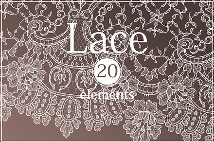 lace seamless ribbons, frames., a Pattern Graphic by Ajuga