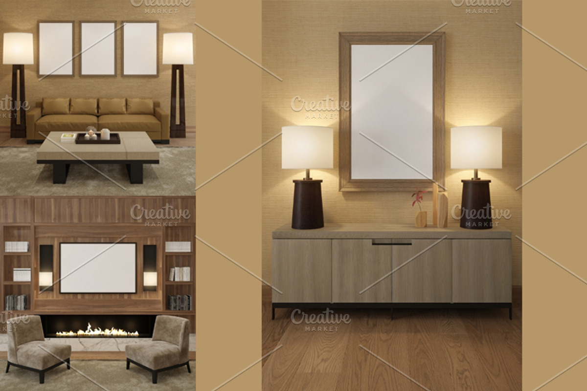 Interior Mockup, a Print Template by Alex Curly