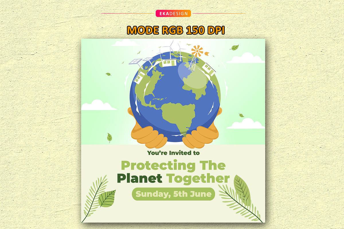 Poster Earth Day, a Social Media Template by Eka Design (Photo 2 of 4)