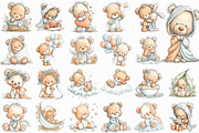 Baby Bear Clipart, an Illustration by Libby Wishes (Thumbnail 6 of 7)