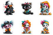 Coquette Bow Ghosts Halloween, a Seasonal Illustration by CreationArt (Thumbnail 4 of 5)