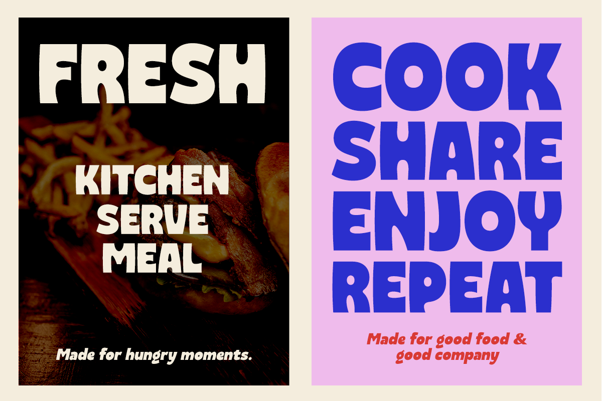 Crenka - Bold Food Branding Font, a Sans Serif Font by RagamKata (Photo 5 of 10)