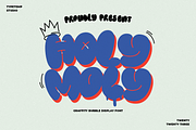 Holymoly Bubble Graffiti Display, a Handwritten Font by Typetemp Studio (Thumbnail 2 of 15)