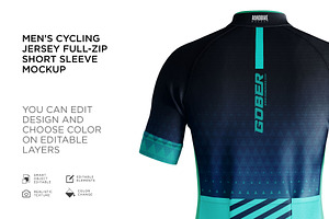 Men's Cyling Jersey Mockup