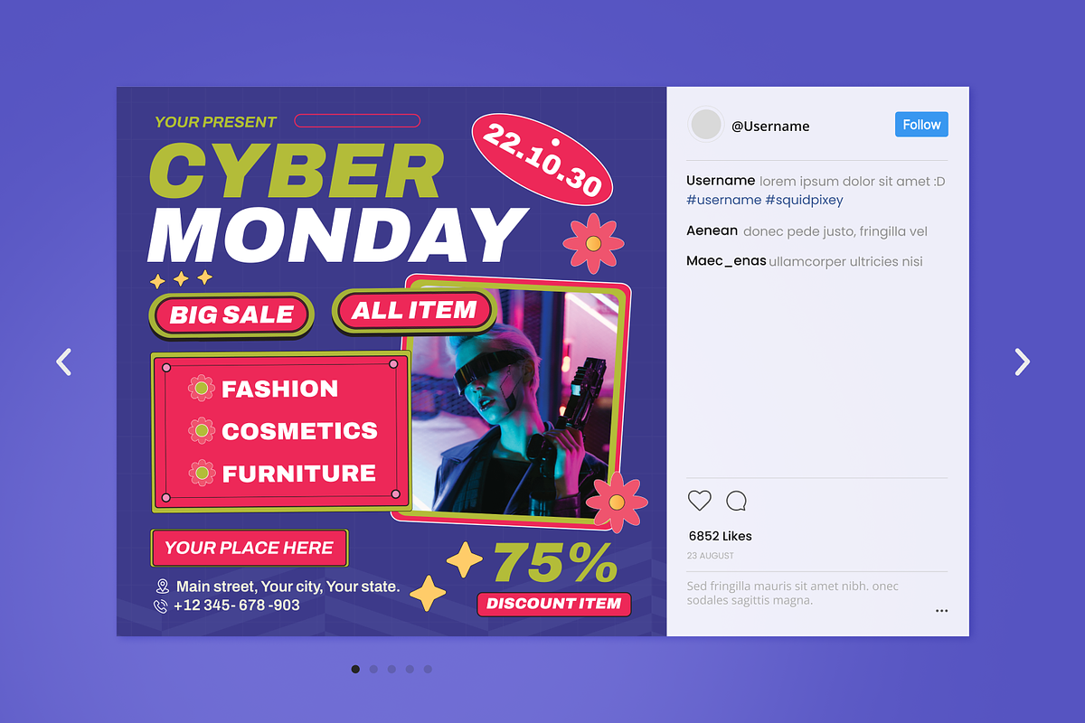 Cyber Monday Flyer Set, a Flyer Template by SquidPixey (Photo 2 of 6)