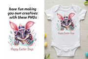 Watercolor Easter Dino Hunters Set, a Seasonal Illustration by InkyQueenArt (Thumbnail 3 of 6)
