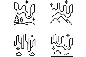 Vector illustration of line icons, an Illustration by ZinetroN