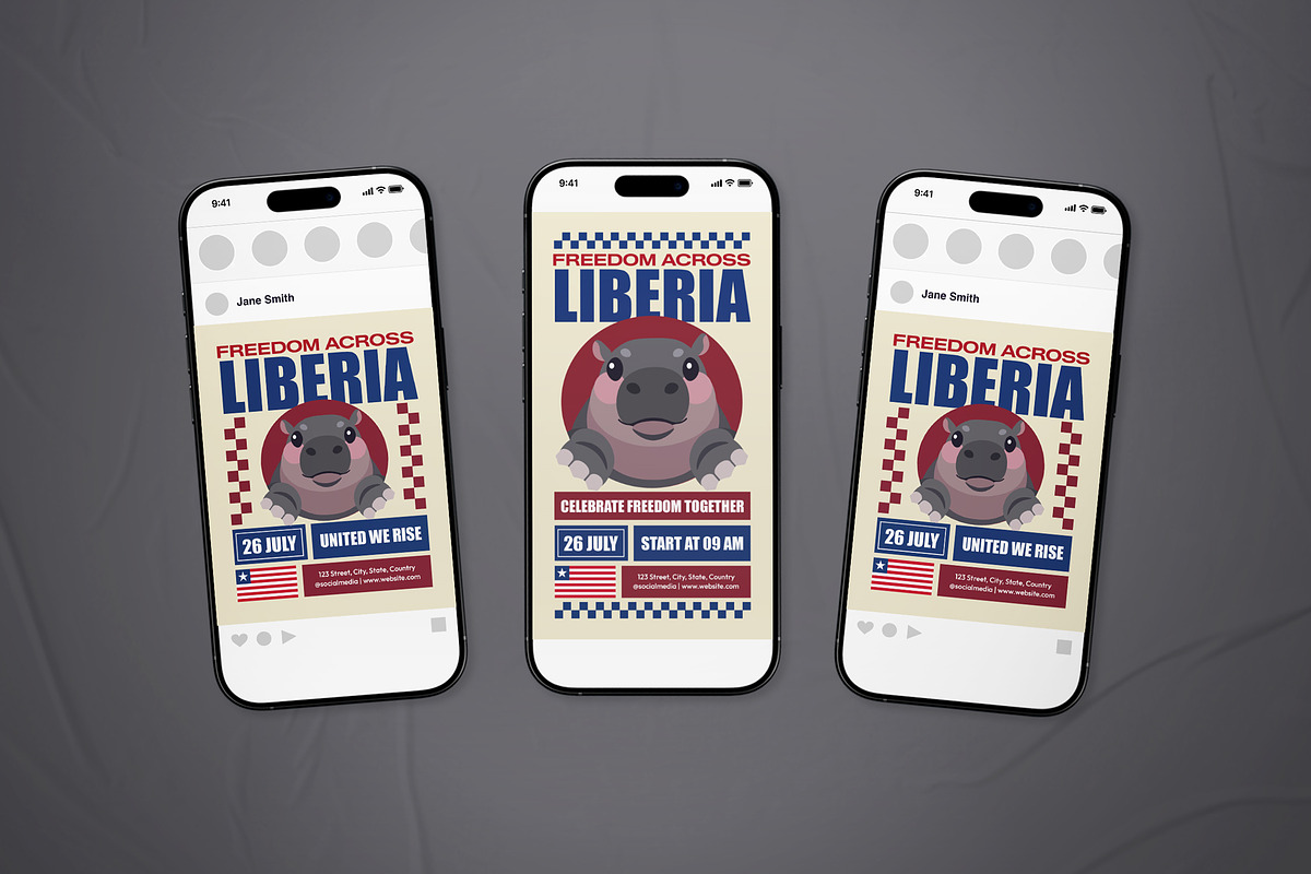 Liberia Independence Day Flyer Set, a Flyer Template by The Good Store (Photo 2 of 2)