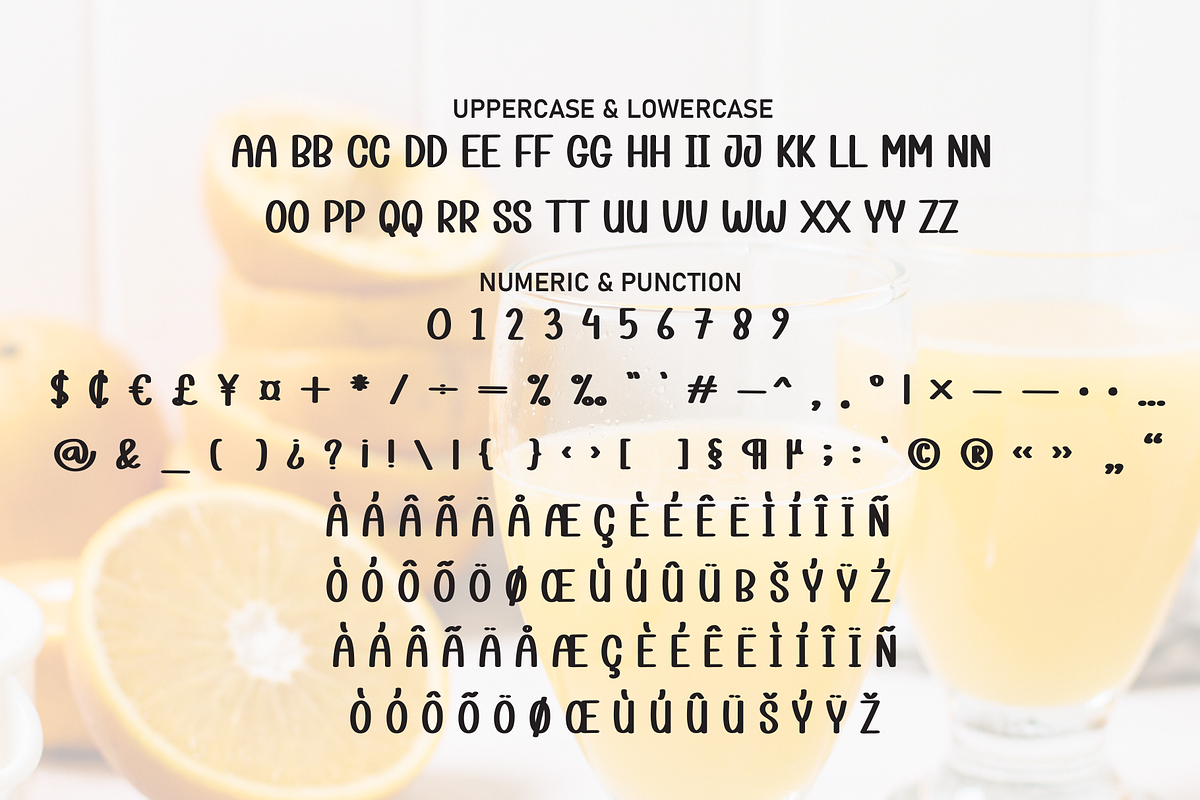 Orange Juice | Script Font, a Script Font by Scratchones (Photo 7 of 8)