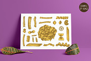 Pasta Elements Collection, an Object Graphic by DeepFuze (Thumbnail 3 of 3)