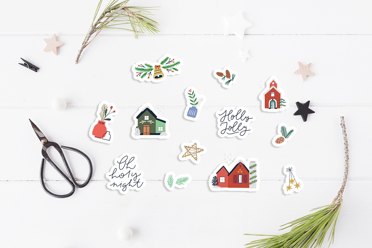 Christmas House Creator | svg png ai, a Seasonal Illustration by Olia (Photo 25 of 28)