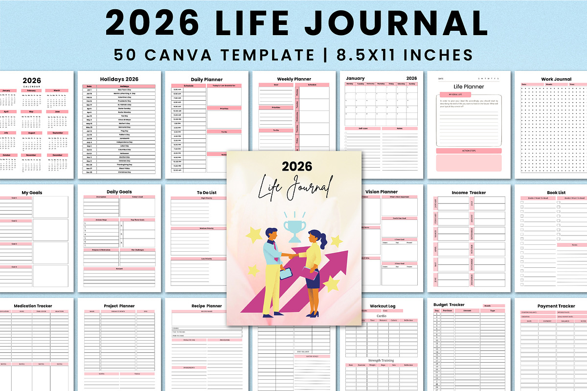 2026 Life Planner For KDP Interior