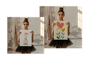 BALLERINA Holding Poster Mockup, a Household Mockup by MOAROShop (Thumbnail 6 of 6)