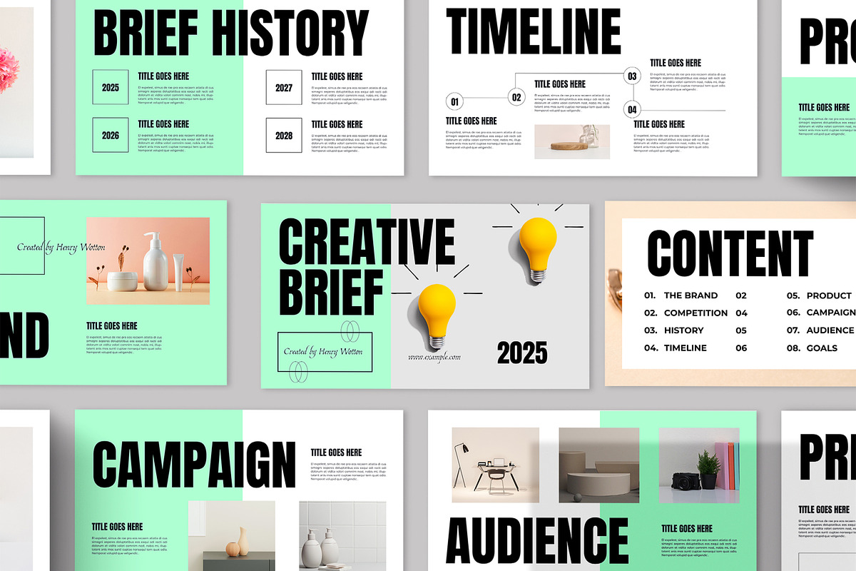 Creative Brief Presentation Layout, a Presentation Template by ContestDesign (Photo 1 of 5)