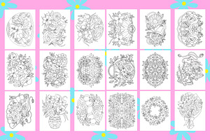 Flowers Coloring Book