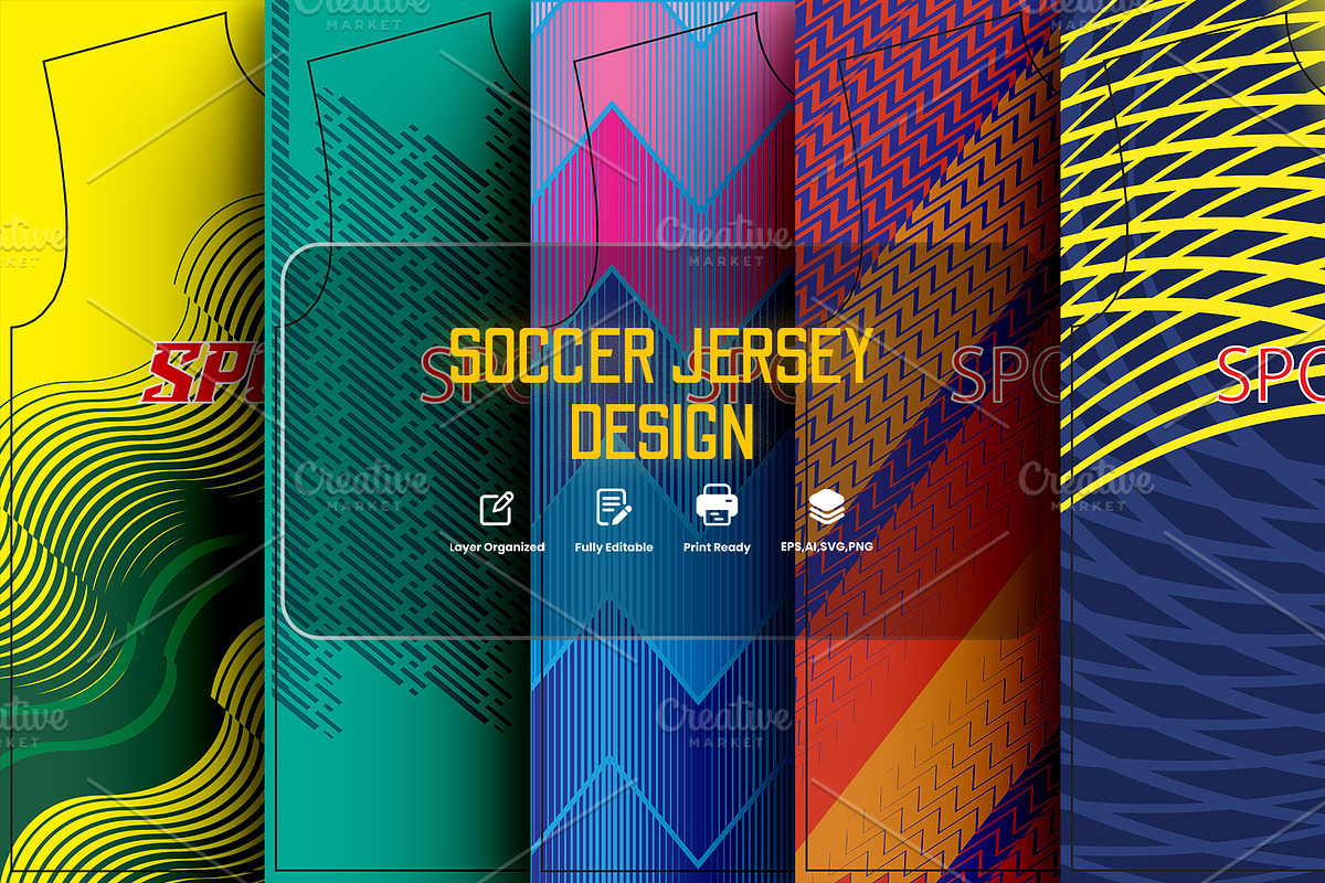 Modern Athletic Football Jersey, a Sport Illustration by samsulpassive (Photo 1 of 3)