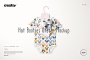 Hat Booties Onesie Mockup (24/LFv.2), a Hat Mockup by creatsy5 (Thumbnail 1 of 8)