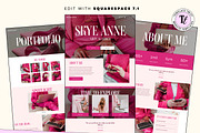 Bold Pink Faceless Coaching Template, a Squarespace Template by Template Twist Shop (Thumbnail 3 of 10)