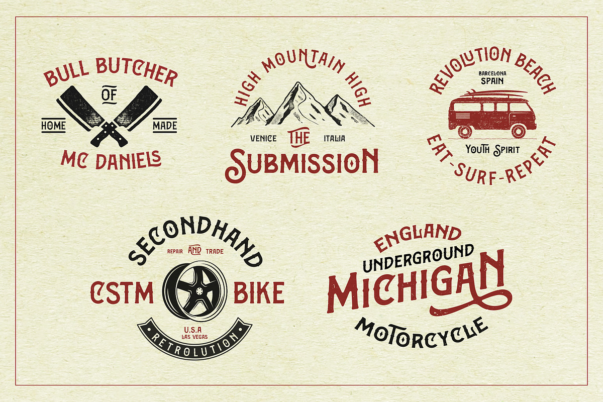 Bargers Distressed, a Font by Arterfak Project (Photo 10 of 11)