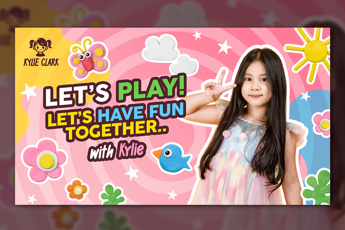 Kids Youtube Thumbnail, a Social Media Template by Aarley Kaiven (Photo 2 of 3)
