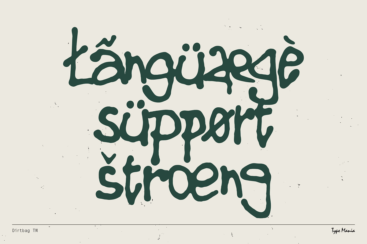 Dirtbag TM – Loose Script, a Handwritten Font by Type Mania (Photo 9 of 11)