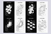 Social media abstract posters, an Illustration by Andrew_Derr (Thumbnail 3 of 5)