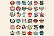 Huge set of Retro Badges, Labels, an Illustration by Noka Studio (Thumbnail 3 of 3)