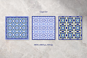 Portuguese Azulejos. Bandanas Set 1, a Decorative Illustration by ilonitta (Thumbnail 5 of 9)