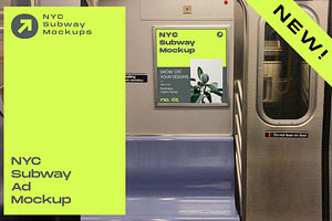 NYC Subway Billboard Mockup