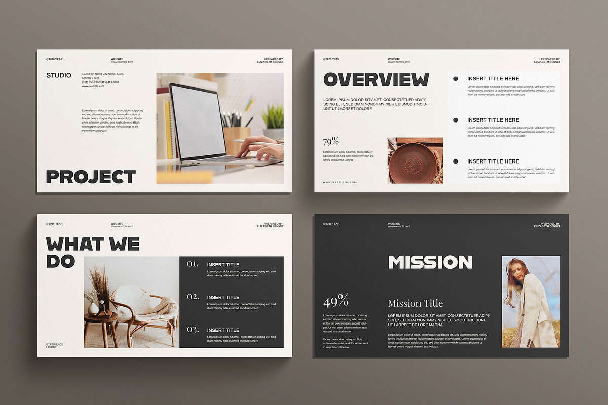 Pitch deck Presentation Template, a Presentation Template by E-Type (Photo 3 of 5)