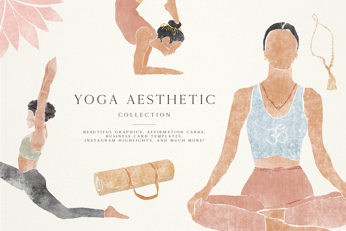Yoga Aesthetic - Clipart Collection, a Graphic by Orca Design (Photo 1 of 9)