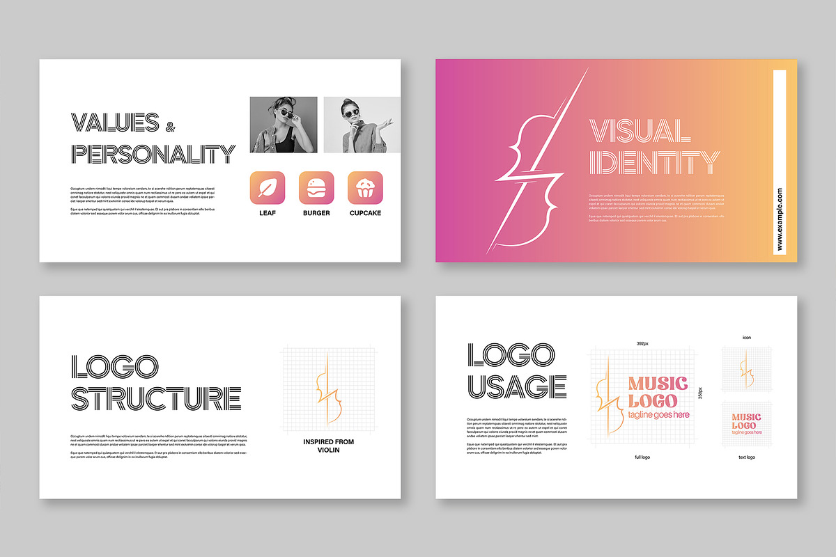 Creative Brand Guideline, a Presentation Template by Mighty-Slide (Photo 3 of 6)
