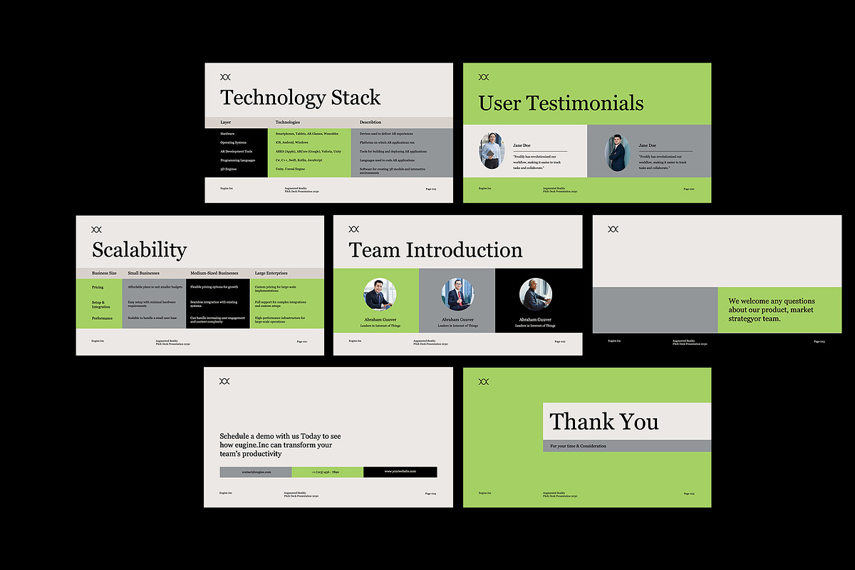 Augmented Reality Pitch Deck GSL, a Presentation Template by Neermana (Photo 4 of 4)