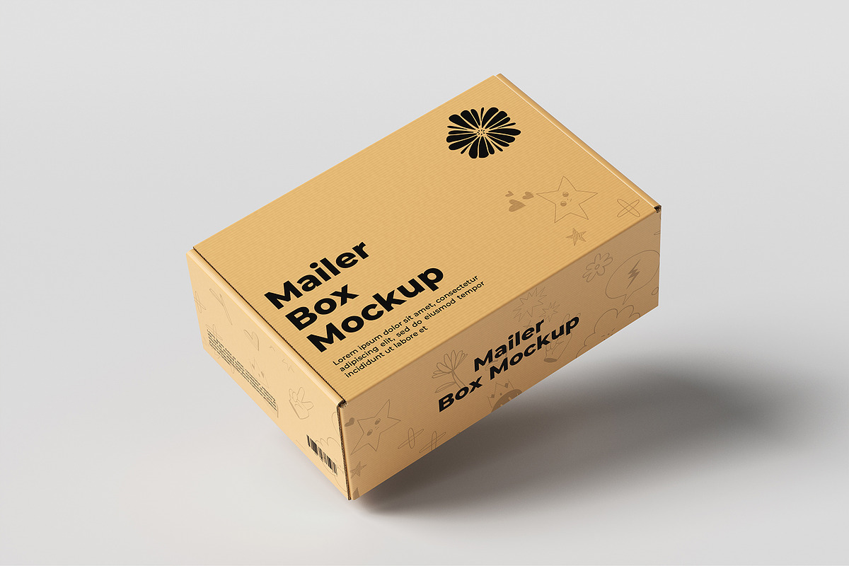 Mailer Box Mockup, a Packaging Mockup by graphicpages (Photo 7 of 9)