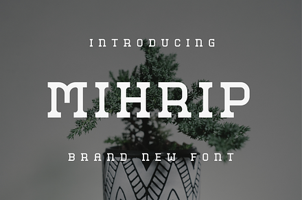 Mihrip, a Serif Font by lelevien
