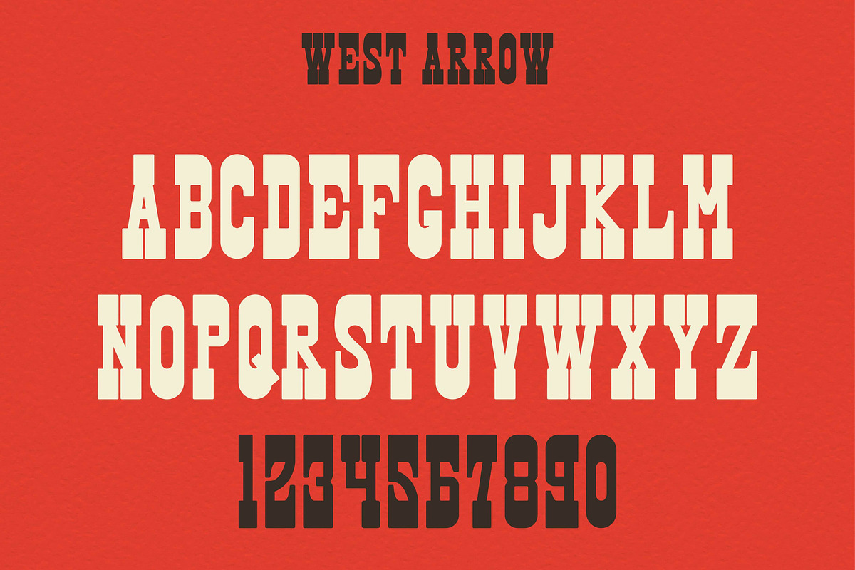 West Arrow - Western Font, a Slab Serif Font by EltaMaxArt (Photo 9 of 13)