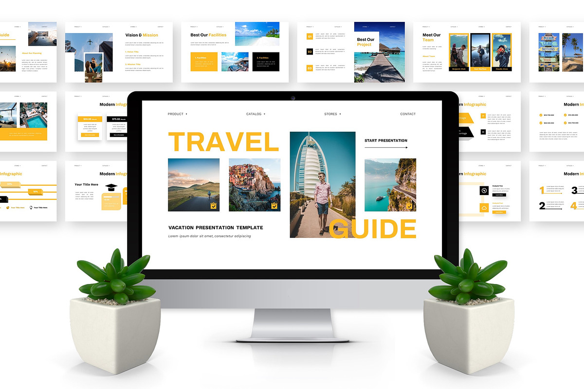 Travel Guide - Vacation Keynote preview 4