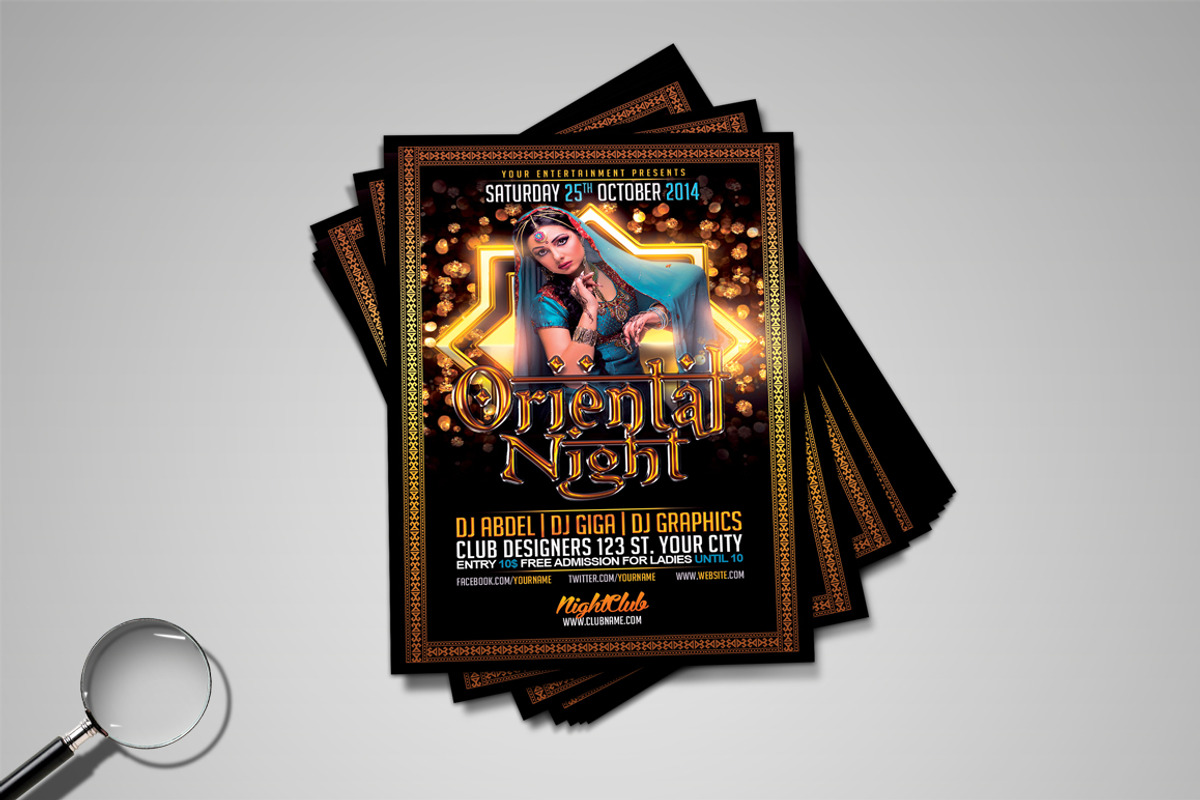 Oriental Bundle | 3 Flyer Templates, a Flyer Template by GIGA-TEMPLATE (Photo 10 of 19)