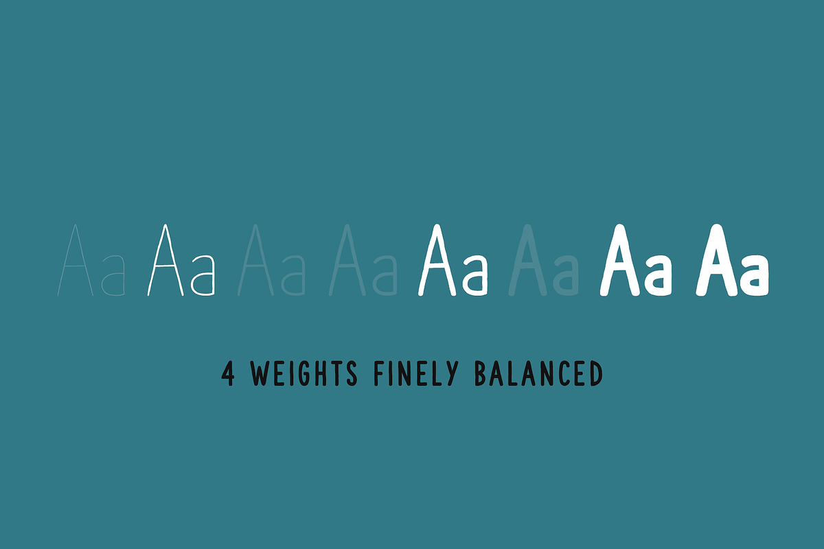 The Hand Wide Font Coll. (4 fonts), a Sans Serif Font by S&C Type (Photo 2 of 10)