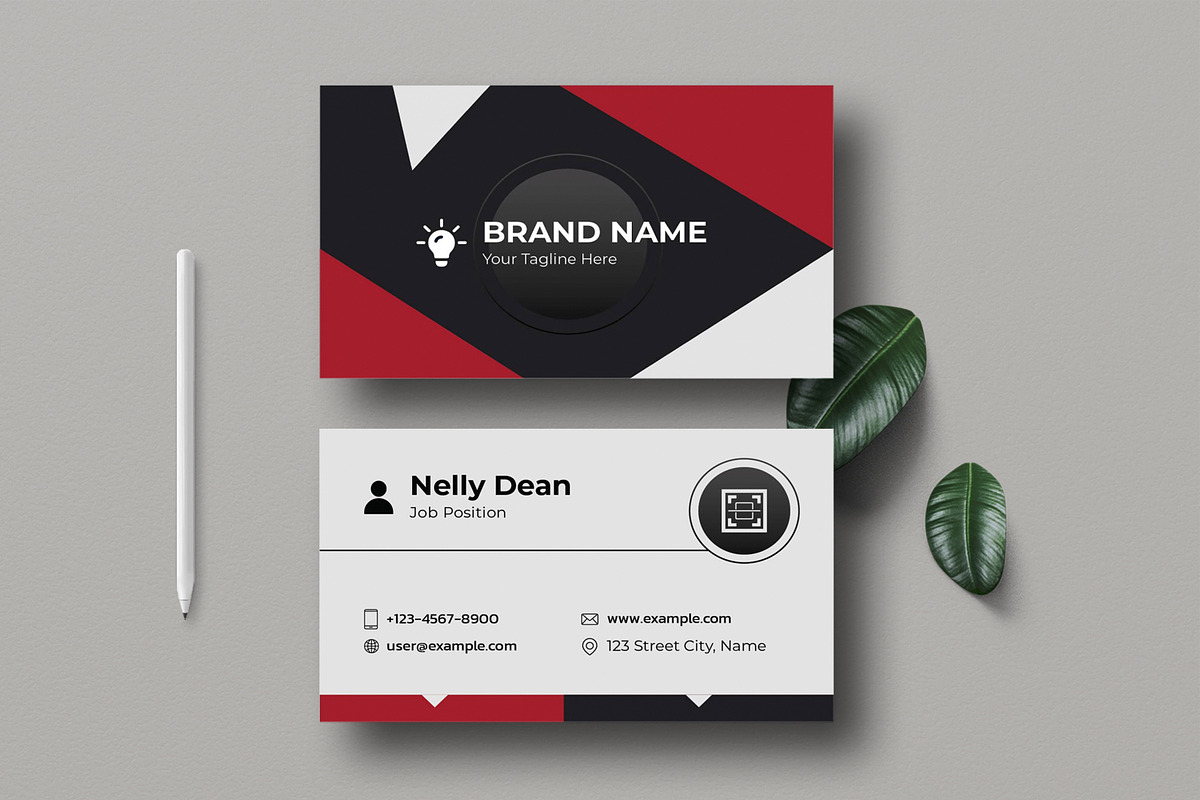 Modern Corporate Business Card, a Business Card Template by MightyDesign (Photo 1 of 6)